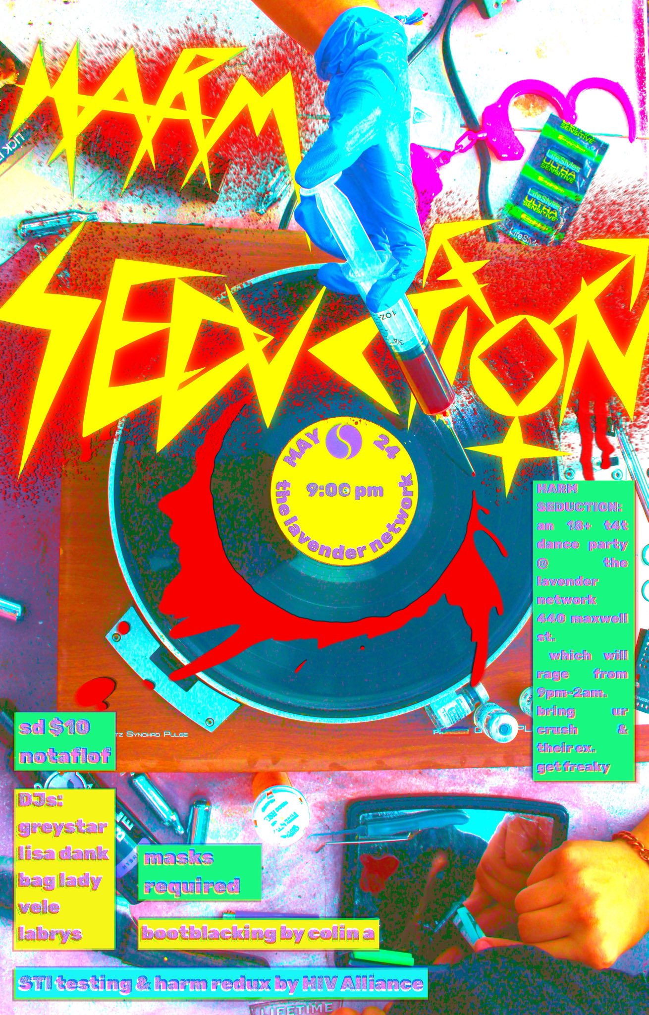 Harm Seduction Event Flyer